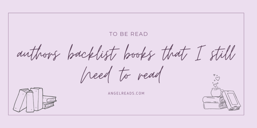 Authors Backlist Books That I Still Need To Read